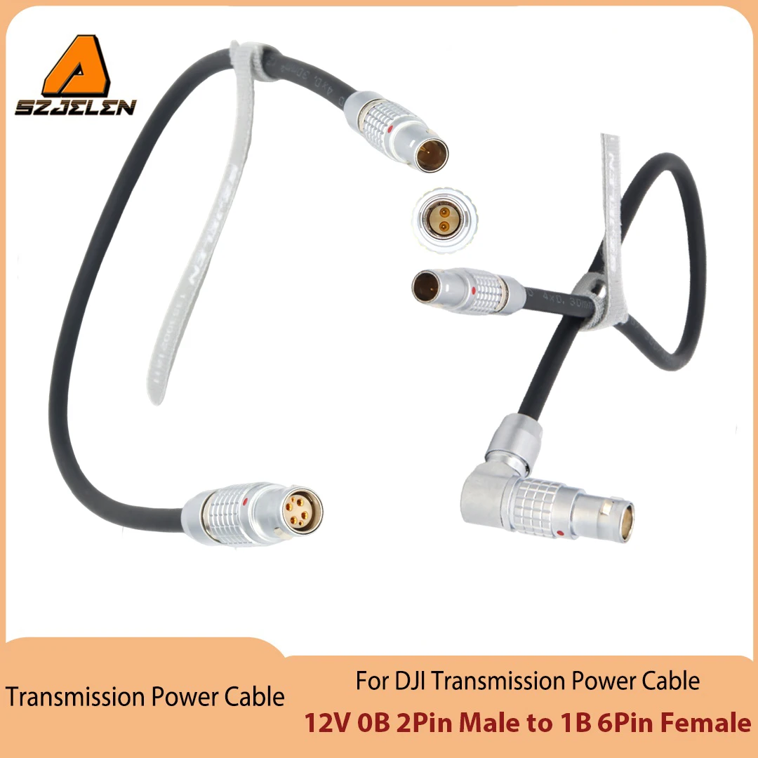 Hot Sale Camera Power 12V 0B 2Pin to 1B 6Pin(4+2) for DJI Transmission Power Cable