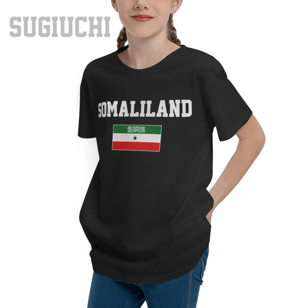 Unisex Youth Boy/Girl Somaliland EST. Capital T-shirt Kids tshirt tee 100% Cotton T Shirt o-neck short sleeve Children