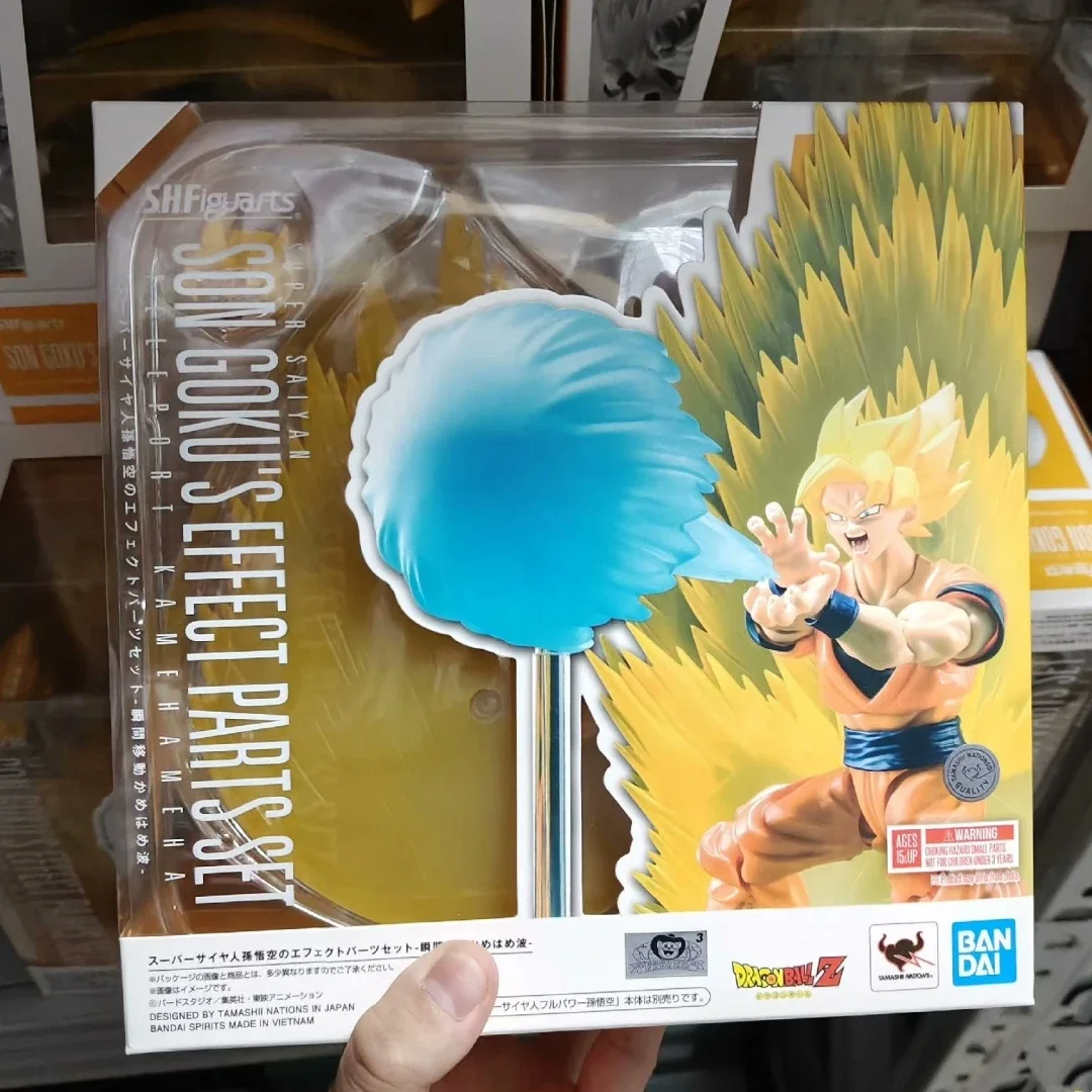 In magazzino Bandai S.H. Figuards Shf Dragon Ball Son Goku'S Effect Parts Set Anime Action Figure Toy Gift Model Collection Toy Gifts