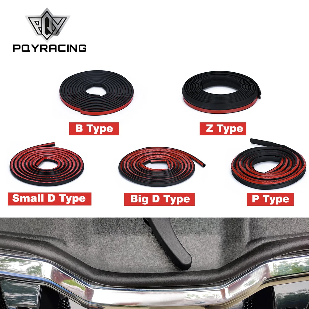 4 Meters Big D Small D Z Shape P B Type 3M Car Door Seal Strip EPDM Noise Insulation Anti-Dust Soundproofing Car Rubber Seal