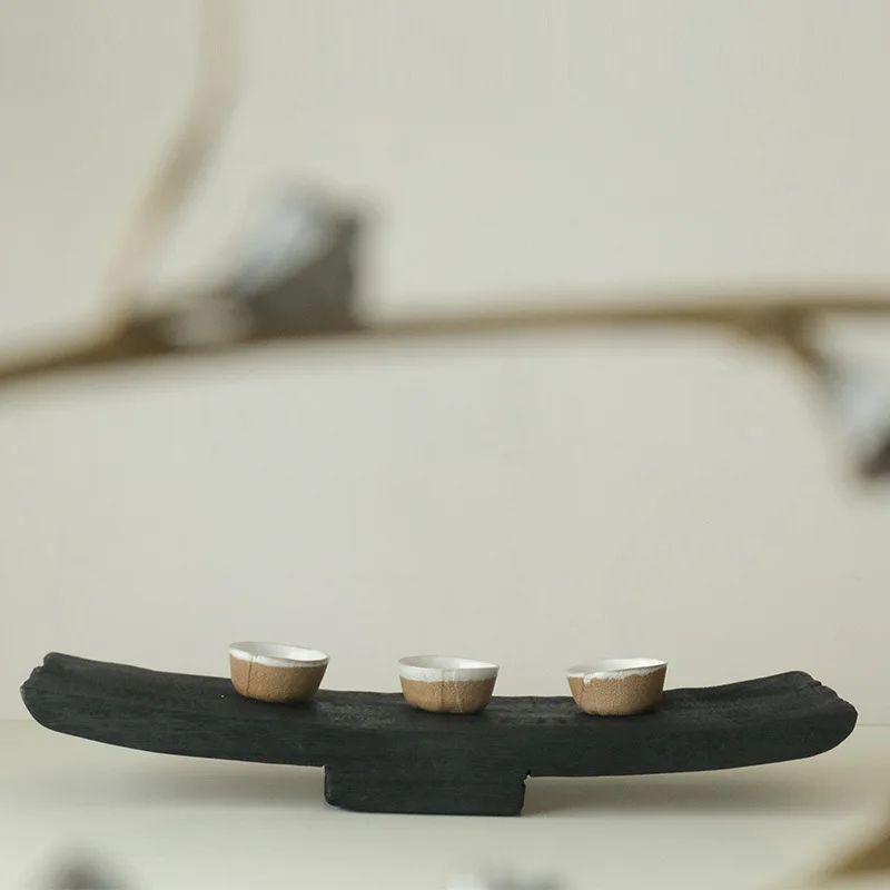 

Поднос из цельного дерева, высококачественная прямоугольная тарелка ручной работы, украшение для обеденного стола, длинная тарелка для отеля, мягкий настольный орнамент, блюдо для ювелирных изделий