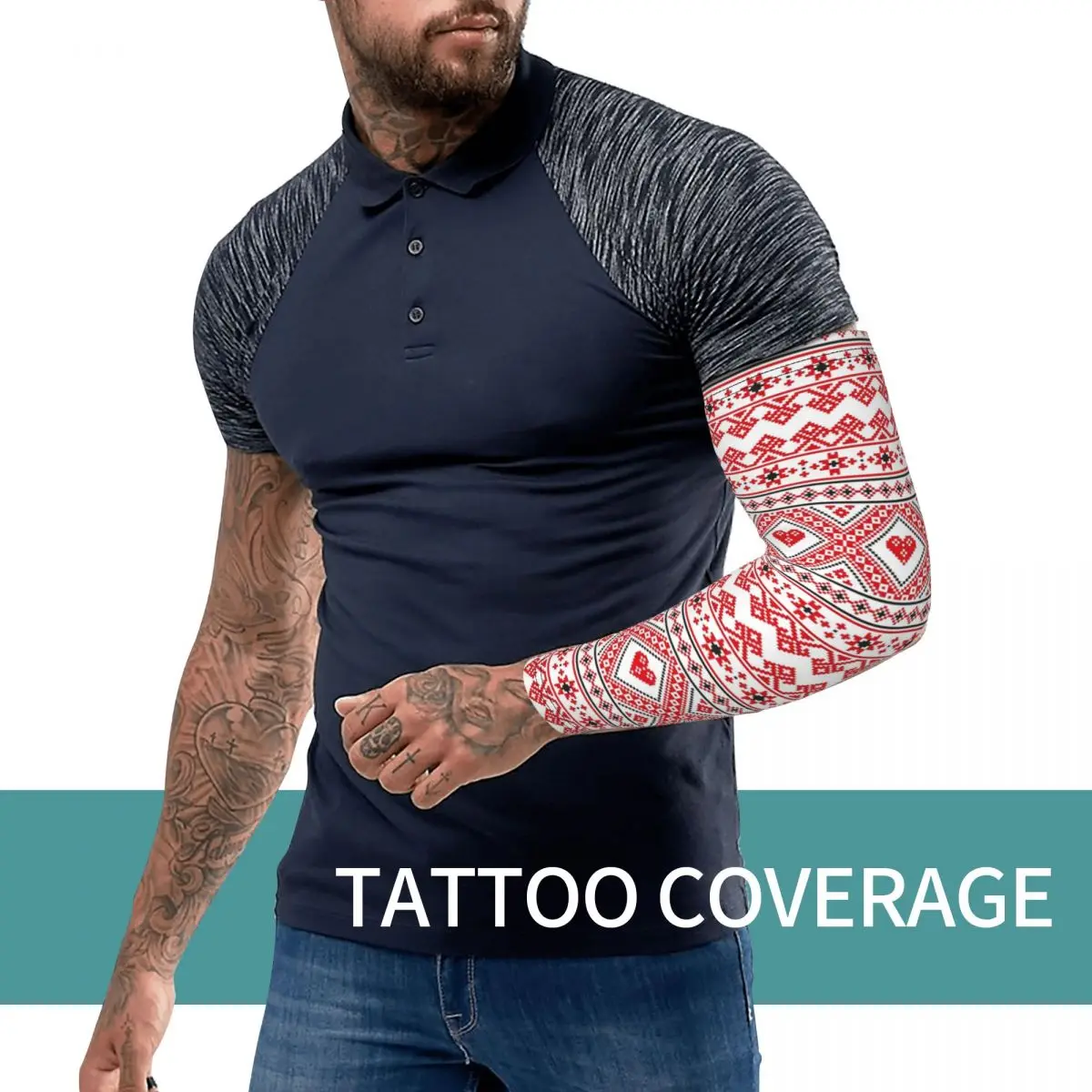 كرواتيا Hrvatska كرواتيا Hrv أكمام أذرع تبريد للرجال والنساء للحماية من الأشعة فوق البنفسجية وتغطية الوشم الرياضية والتبريد وركوب الدراجات #3