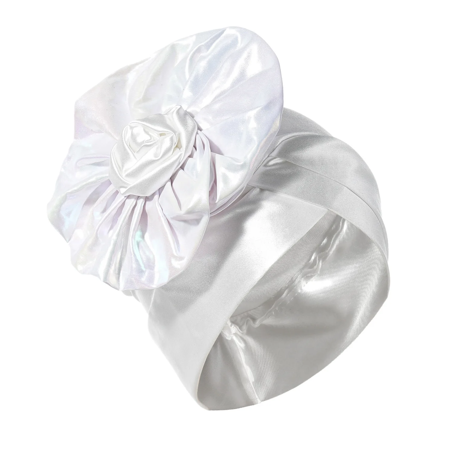 

Свадебная вечеринка, блестящий тюрбан с большим цветком, шапка-хиджаб, африканский головной убор, женские повязки на голову, вечерние авто геле, мусульманский платок Mujer