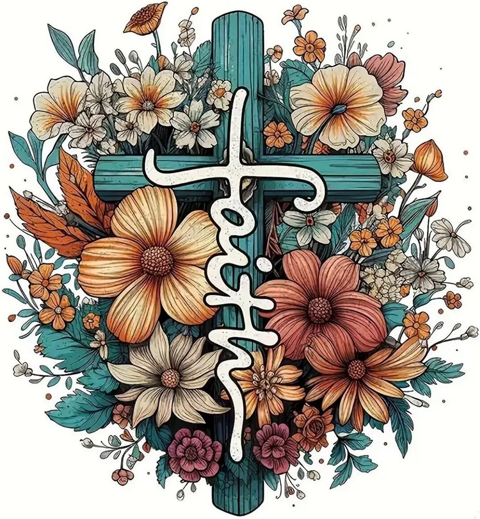 Div 5D Cross Flower… - image