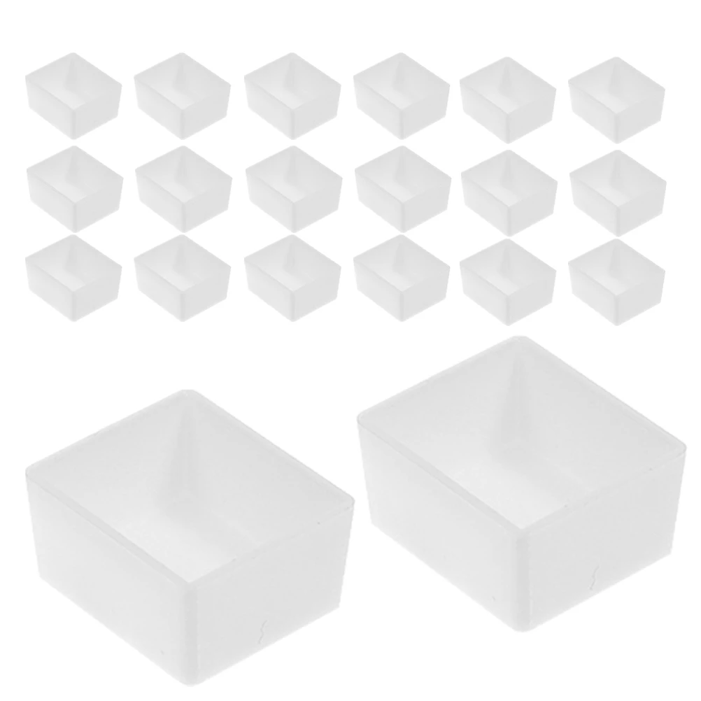 

100pcs Half Pans Watercolor Acrylic Paint Reusable Plastic Set DIY Pigment Plastic Empty Paint Pans Box Palette Storage Painting