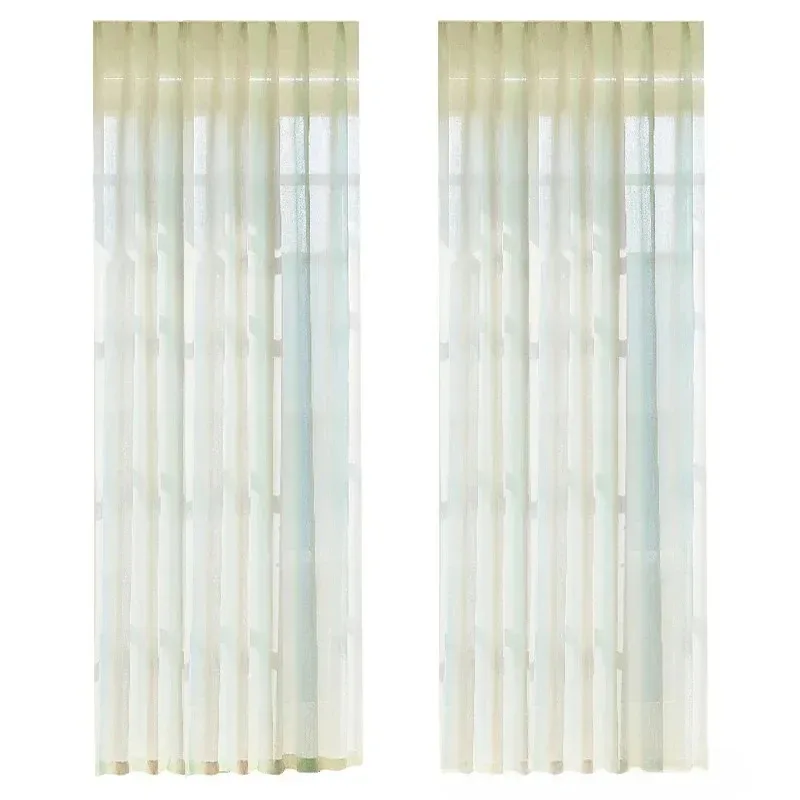 

Korean Style Tulle Luxury Curtains for Living Dining Room Bedroom Window French Sheer Curtain Custom Home Decoration White Tulle