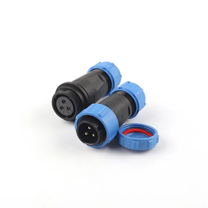 SP21 Waterproof Connector 2/3/4/5/7/9/12 IP68 Mating Cable Male Female Socket Plug Panel Mount Power Cord Aviation Connector