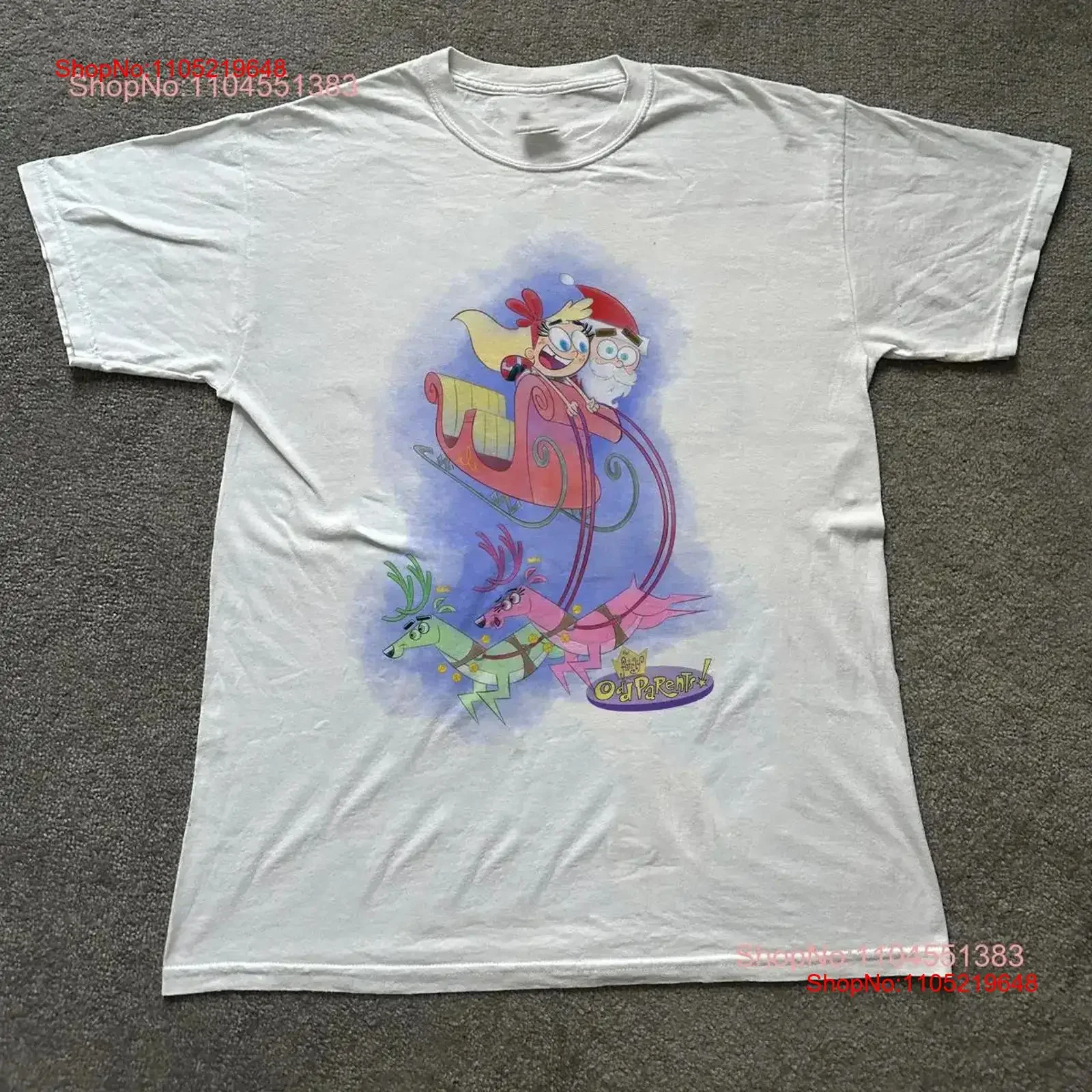 

НОВАЯ футболка Fairly OddParents Funny Christmas For Family S to 5XL GC2653, винтажная, с эффектом потертости, стильная, мягкая, дышащая.