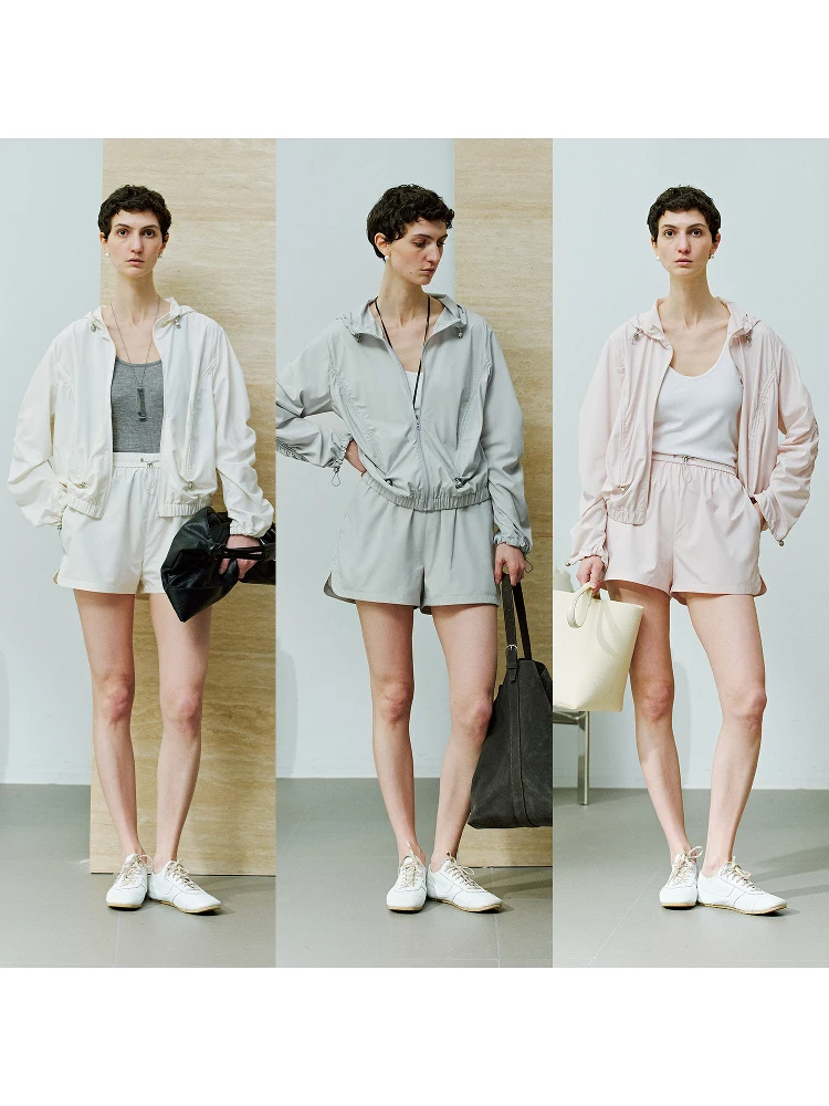 

Летний комплект MARIUS: Ультразащита от солнца, оригинальная ткань, легкость и прохлада, свободный крой, шорты и верхняя одежда для женщин