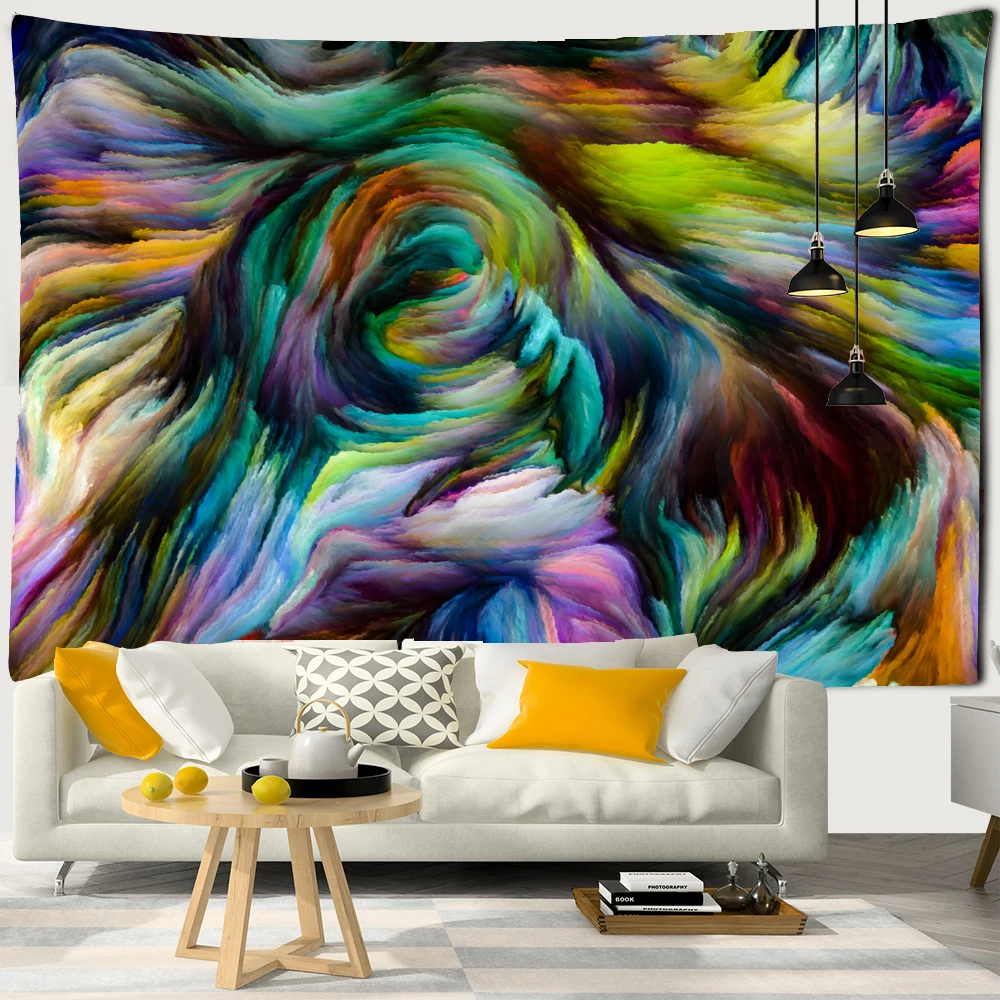 Bohemian Home Decor Wall Tapestry Hanging Beautiful Colorful Art Fairyland Psychedelic Tapestry Room Decoration Wall Tapestry