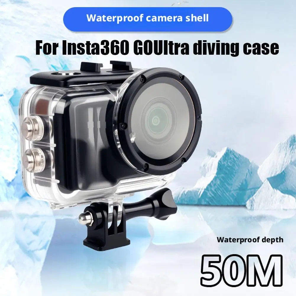 حافظة غوص مقاومة للماء 50 متر حماية غطاء غوص حامي لملحقات كاميرا Insta360 Go Ultra ﻿
