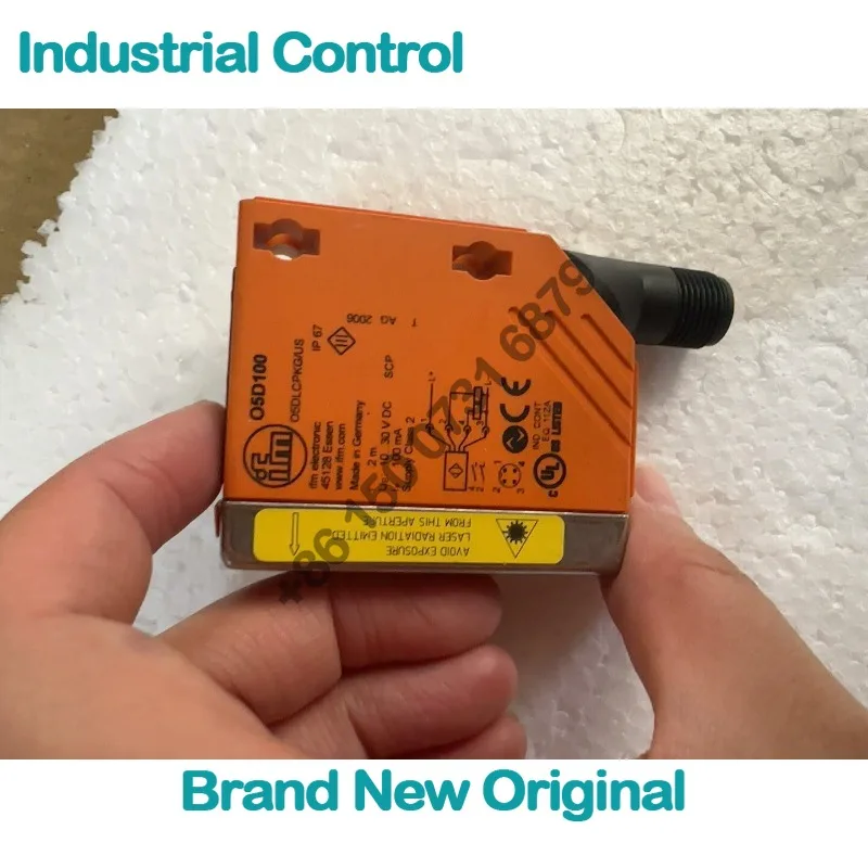 Ifm, O5D100, laser sensor, ranging sensor, photoelectric switch 0.2-2 m
