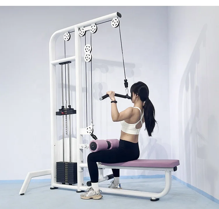 

High and Low Back Pulley Fitness Machine Budget Gym Equipment Under $500 for Core and Back Strength Training