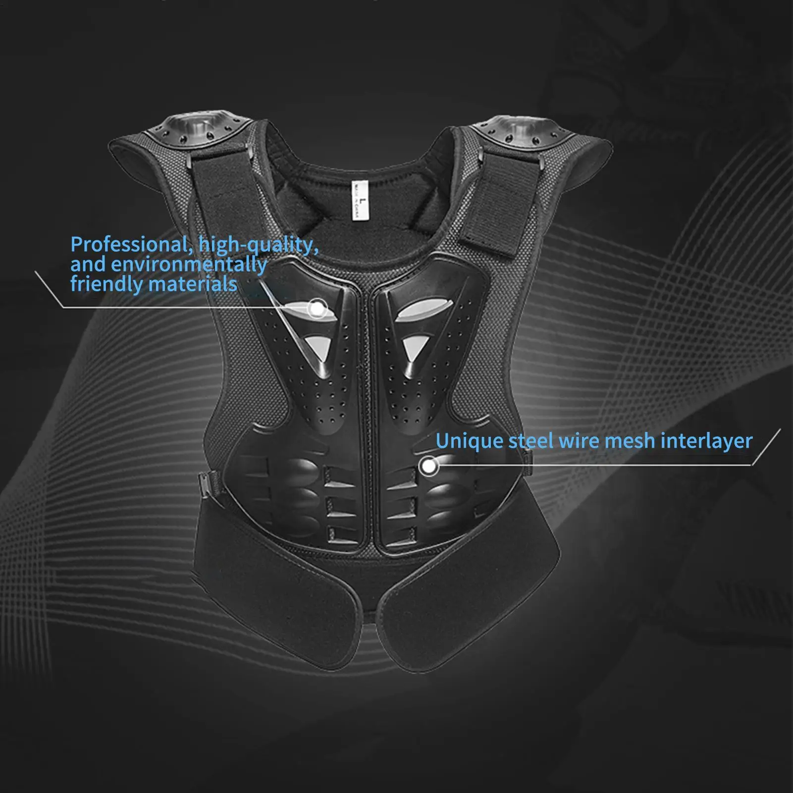 Kid's Motorcycle Riding Gear Vest Protection Children Motocross Body Armors Jacket Protective Armors Riding Elbow And Knee pads view 2