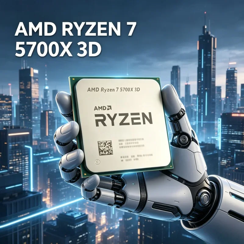 

AMD Ryzen7 5700X3D Unboxed CPU 8 Cores 16 Threads 4.1GHz Boost 105W AM4 DDR4 Processor For X570 B550 DIY Work & Gaming PC