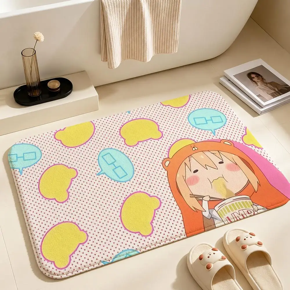 Anime-Umaru-chanS Floor Mat Soft Non-Slip Bath Mat, Bedside Carpet, Absorbent Doormat for Home