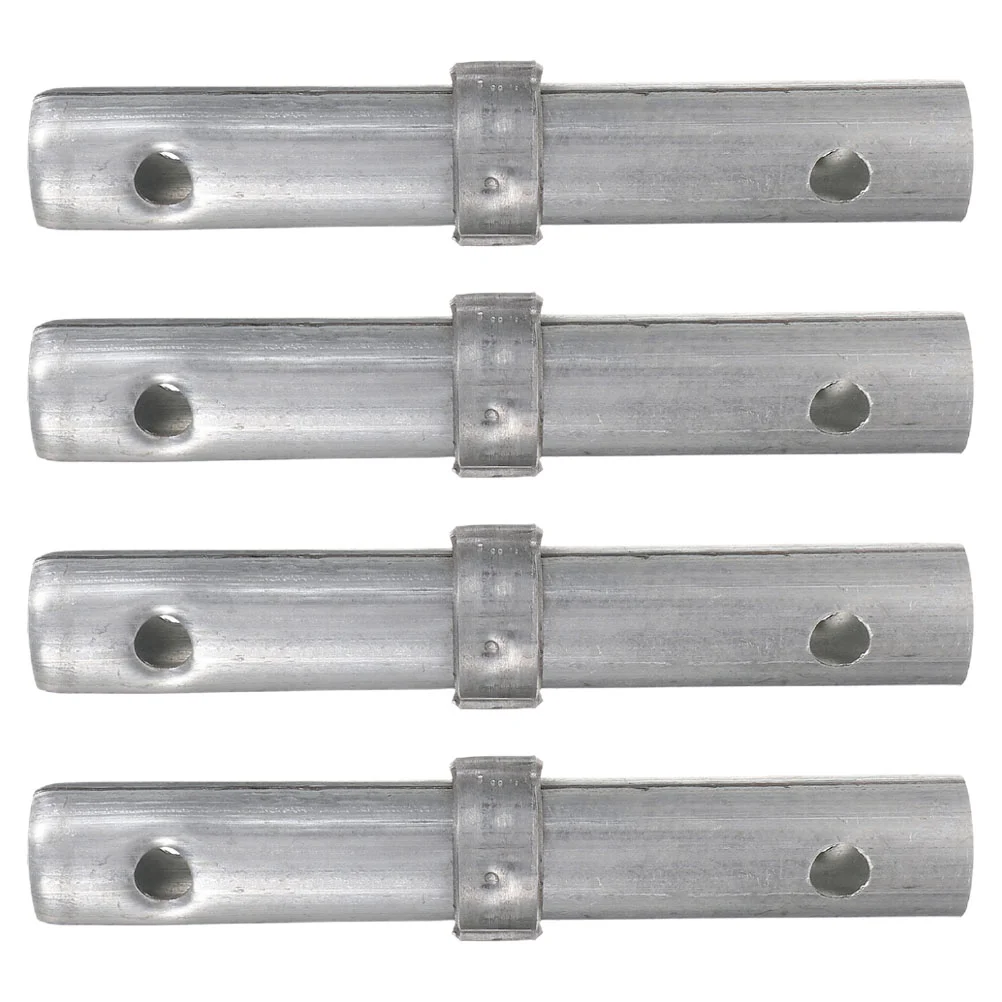 

4 Pcs Hooks Scaffolding Connecting Rod Link Coupling Pins Tool Connector Silver Accessories Equipmen Work