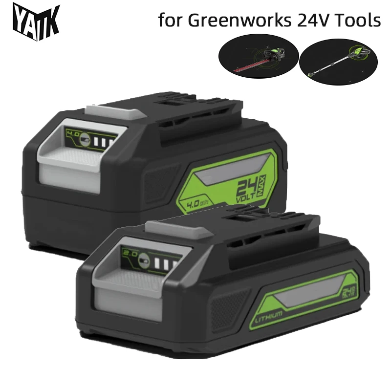 

Replacement for Greenworks 24V Power Tool Battery 2000mAh 4000mAh Rechargeable Li-ion Cells Pack