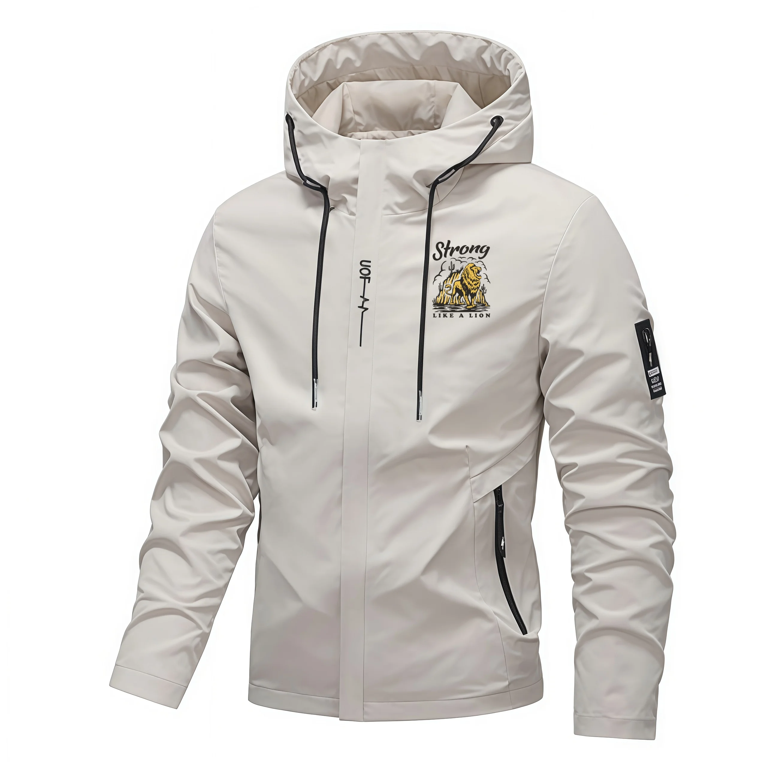 

Новые однотонные куртки 2026 года: модные, простые мужские куртки для осени и зимы, с длинными рукавами, уличные, с капюшоном, повседневные, трендовые пальто