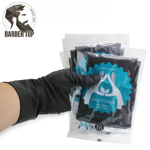 Guantes resistentes al calor para peluquería, guantes de goma reutilizables más gruesos para teñir el cabello, suministros de peluquería, accesorios, 10 Uds.