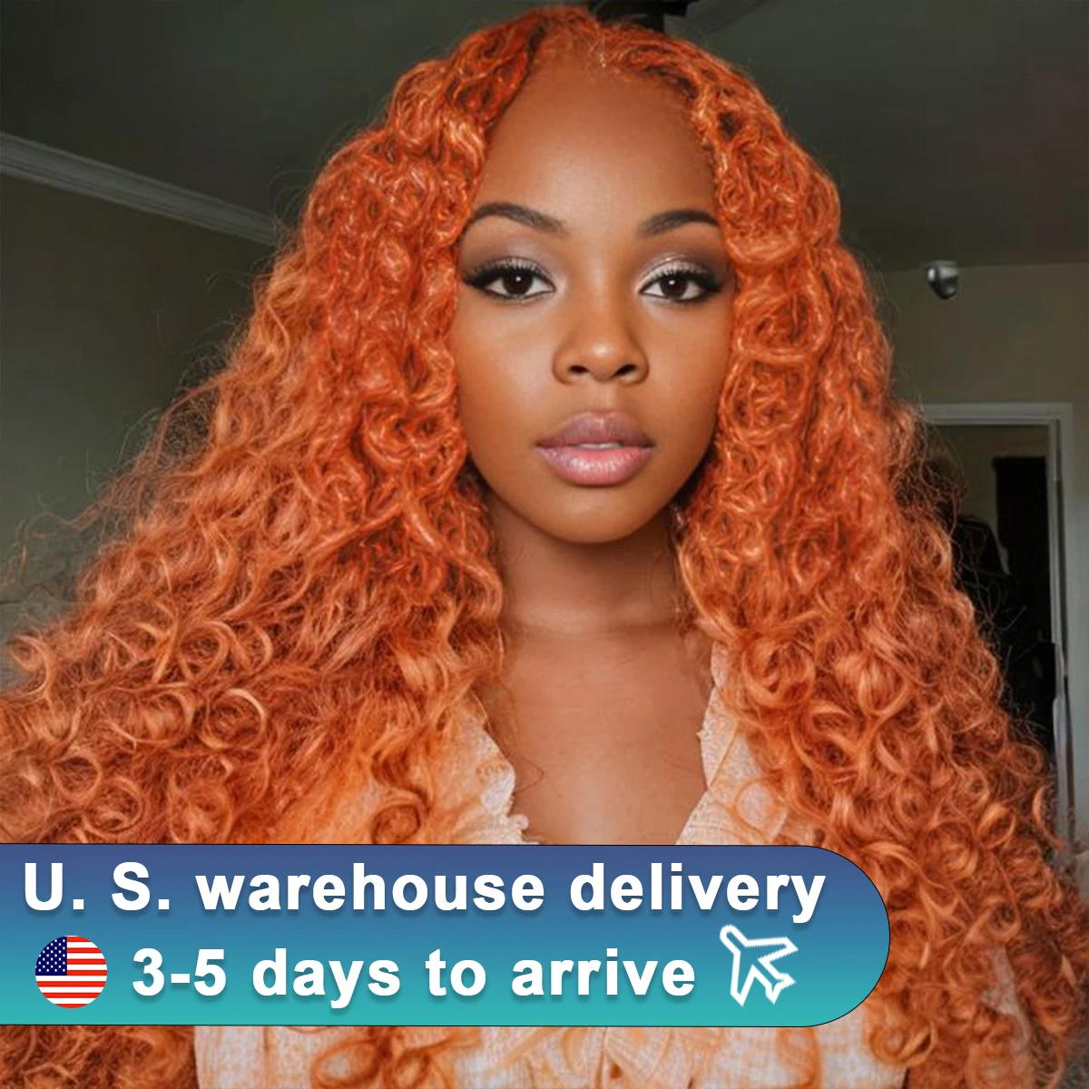 180 Density #350 Orange Ginger 13x6 Transparent Deep Water Wave Lace Frontal Human Hair Wig 30 32 Inch 13x4 Lace Front Wigs