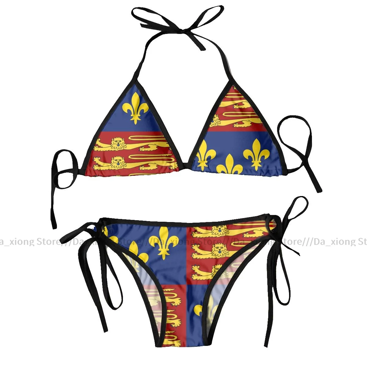 

Woman Swimsuit Sexy Bikini Set Swimwear Royal Standard Of England Two Piece Bathing Suit