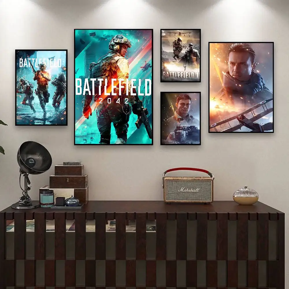 لعبة B-Battlefield ملصقات الفيلم الكلاسيكي HD جودة ملصق جدار الفن اللوحة دراسة الشمال ديكور المنزل