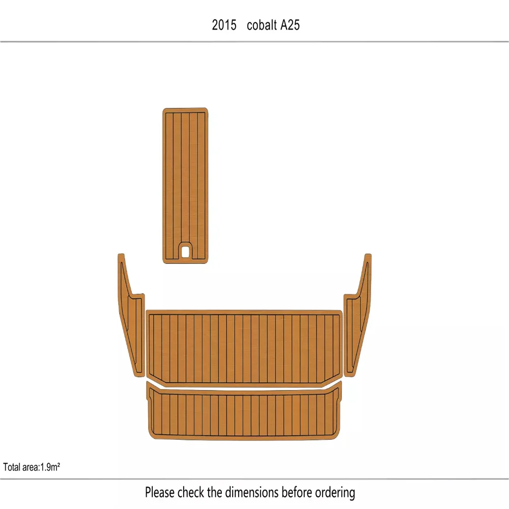 2010-2017 Cobalt A25 Swim platform 1/4