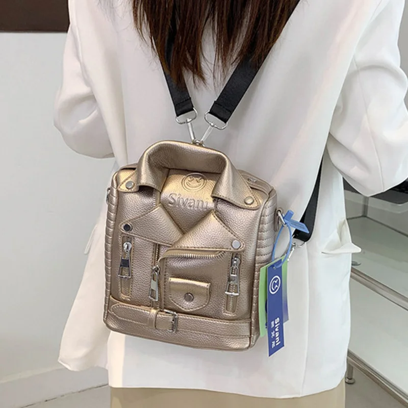 Fashion Lapel Petite Suits Crossbody Bags Brand Women Handbag Designer Shoulder Bag Punk Style Females Luxury Crossbody Backpack