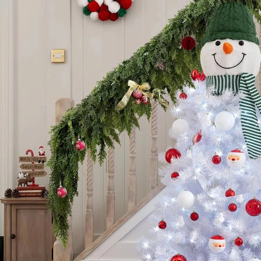 275Cm Artificial Plants Christmas Tree Cypress Leaves Garland Home Room Party Decora Outdoor Pine Rattan Wall Door Yard Ornament view 5