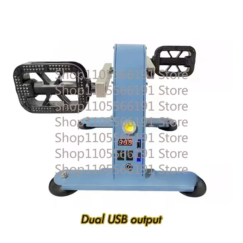 Foot Pedal Generator 100W Hand Crank Generators with USB Interface/DC 1-35V Output Fitness Bicycle Generator Charger