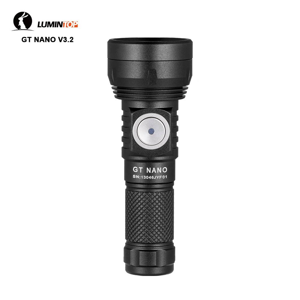 Lumintop Professional Outdoor EDC LED Flashlight For Camping Hiking Lllumination Tool GT NANO LED Lighting 450 Meters Throw USB TYPE C Rechargeable Lantern Lamp