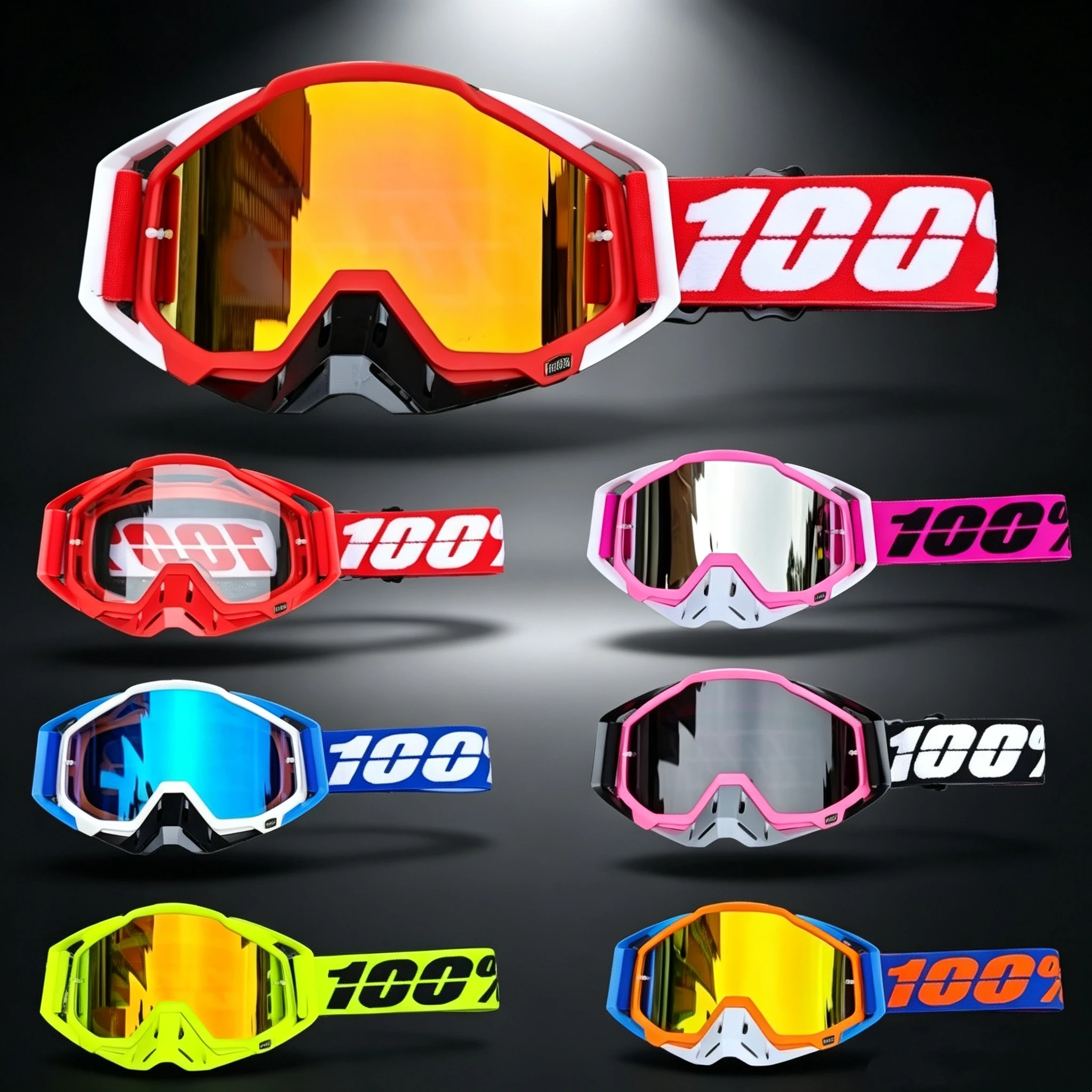 Óculos Off-road para Motocross, Óculos de Sol para Motocicleta, Máscara MTB ATV, Proteção à Prova de Vento para Esqui, Ciclismo e Corrida