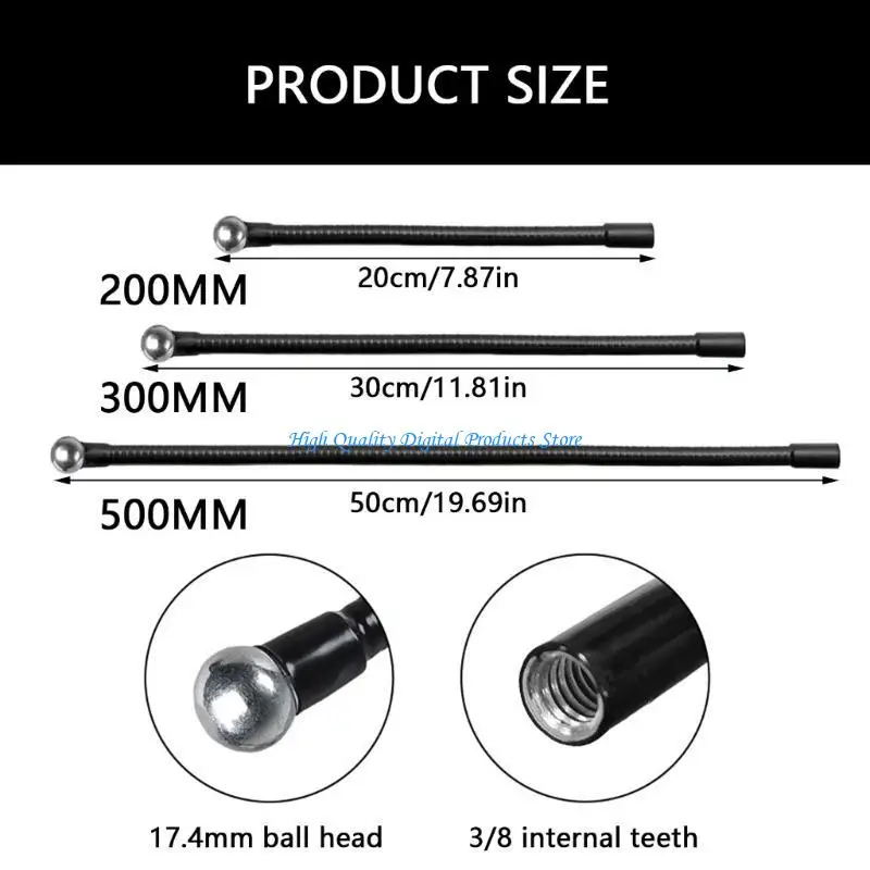 u2je ذراع مرنة مع 3/8in مؤشر ترابط لإضاءة فيديو الكاميرا