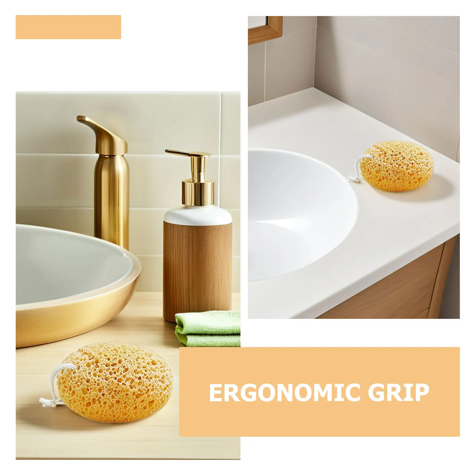 4 قطعة إسفنجة حمام على شكل قرص العسل سنفرة الجسم إسفنجة دش للتقشير العميق للبشرة الناعمة قابلة لإعادة الاستخدام أداة اللوف للاستحمام للرجال والنساء