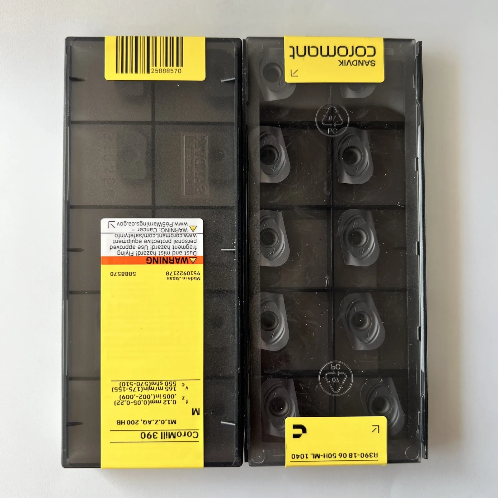 

SANDVIK / R390-180650H-ML 1040 / Лезвия из шведского твердого сплава, 10 шт.