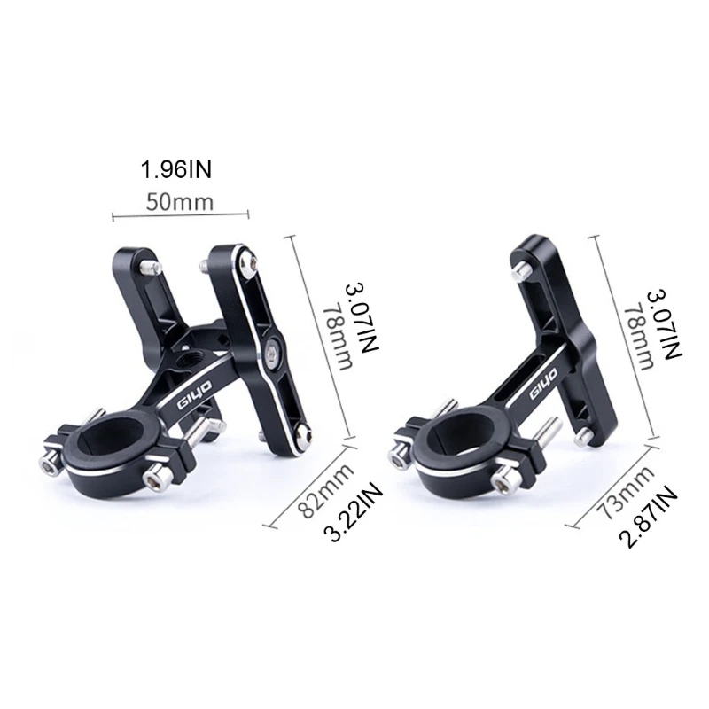 1pcs Adjustable Bicycle Water Bottle Holder  MTB Bike Adapter Double Bottle Cage Adapter Mount Handlebar Rack Mount