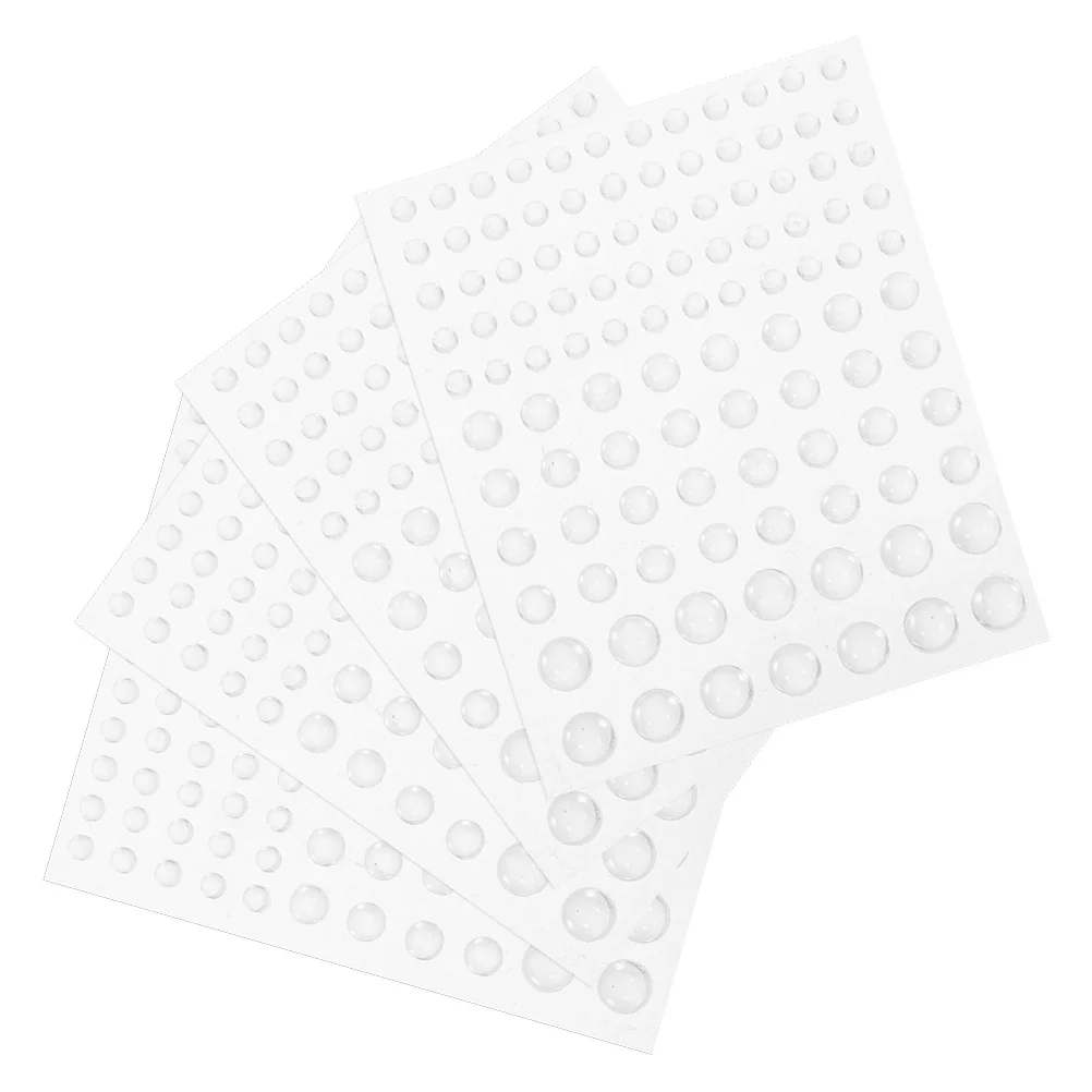 

4 Sheets Clear Dewdrop Stickers Water Droplets Embellishment Transparent Acrylic Scrapbooking Card Making Craft Supplies