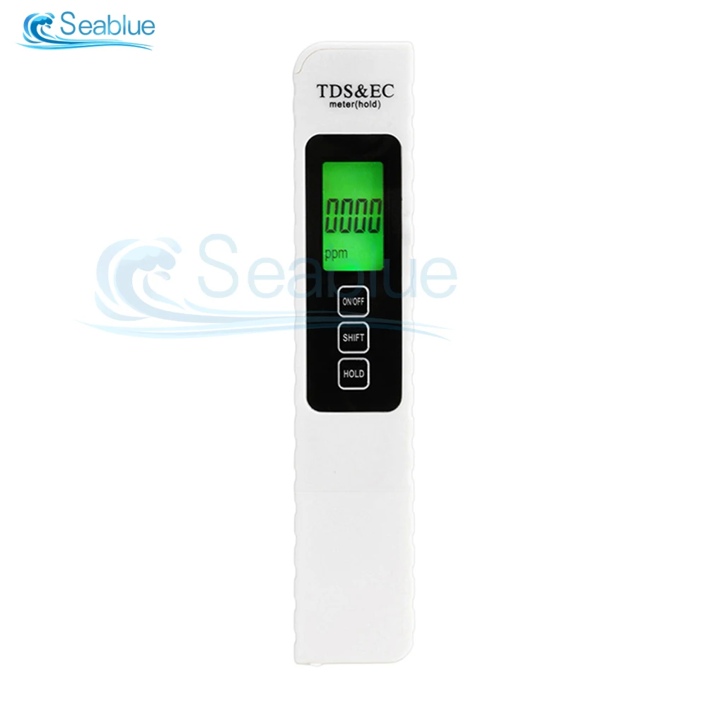 High Accuracy 3 in 1 TDS/EC/TEMP Meter Digital Drinking 0-9990ppm Water Quality Tester For Aquarium Hydroponics