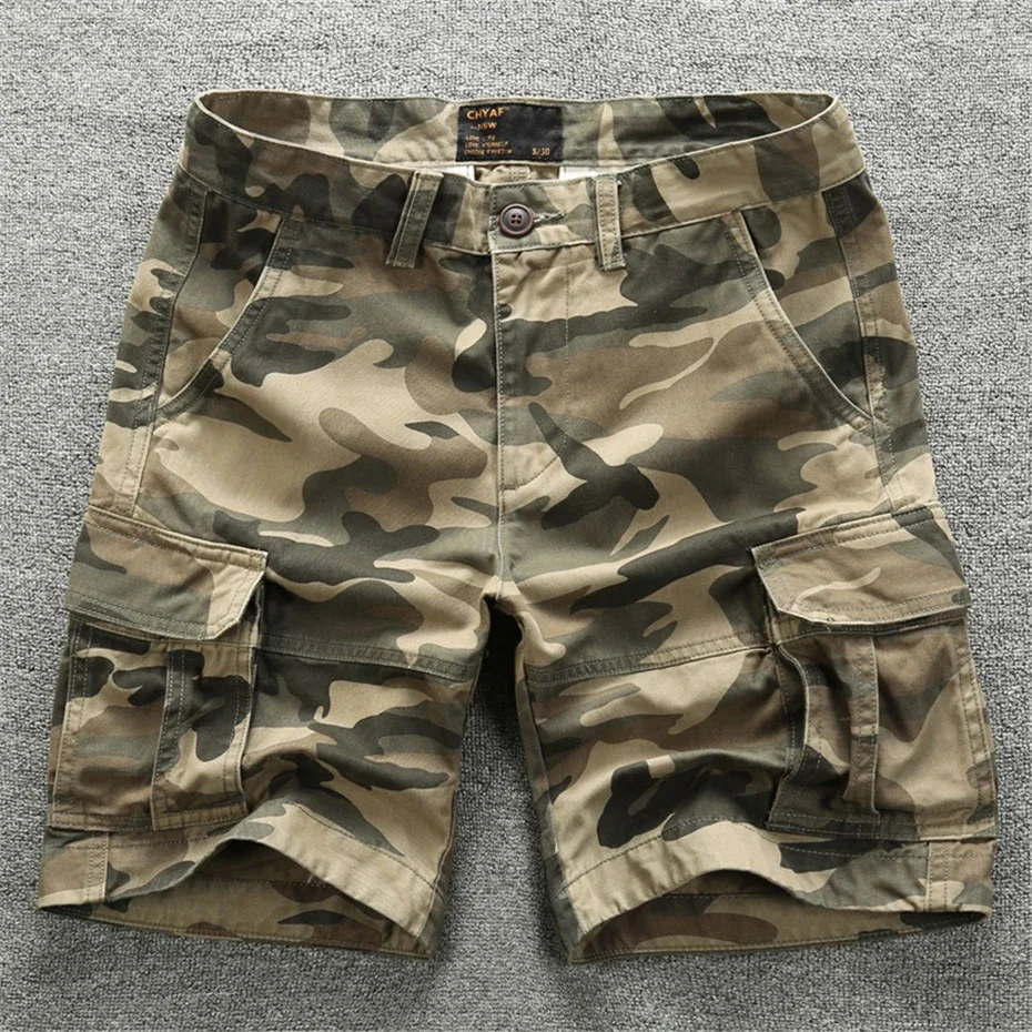 DIANRUO Camo Shorts Summer Cargo Shorts Men Fashion Camouflage Short Pants Male Tactics Bottoms джинсы мужские