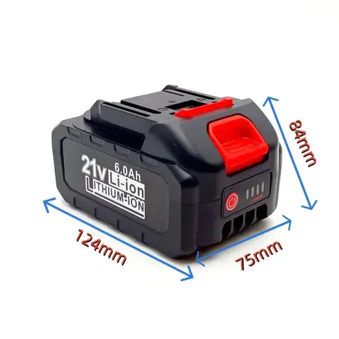 100% MAKITA 21V 6000mAh 리튬 이온 전원 배터리, B 시리즈 전동 공구, 전기 톱, 임팩트 렌치, 앵글 그라인더 + 충전기