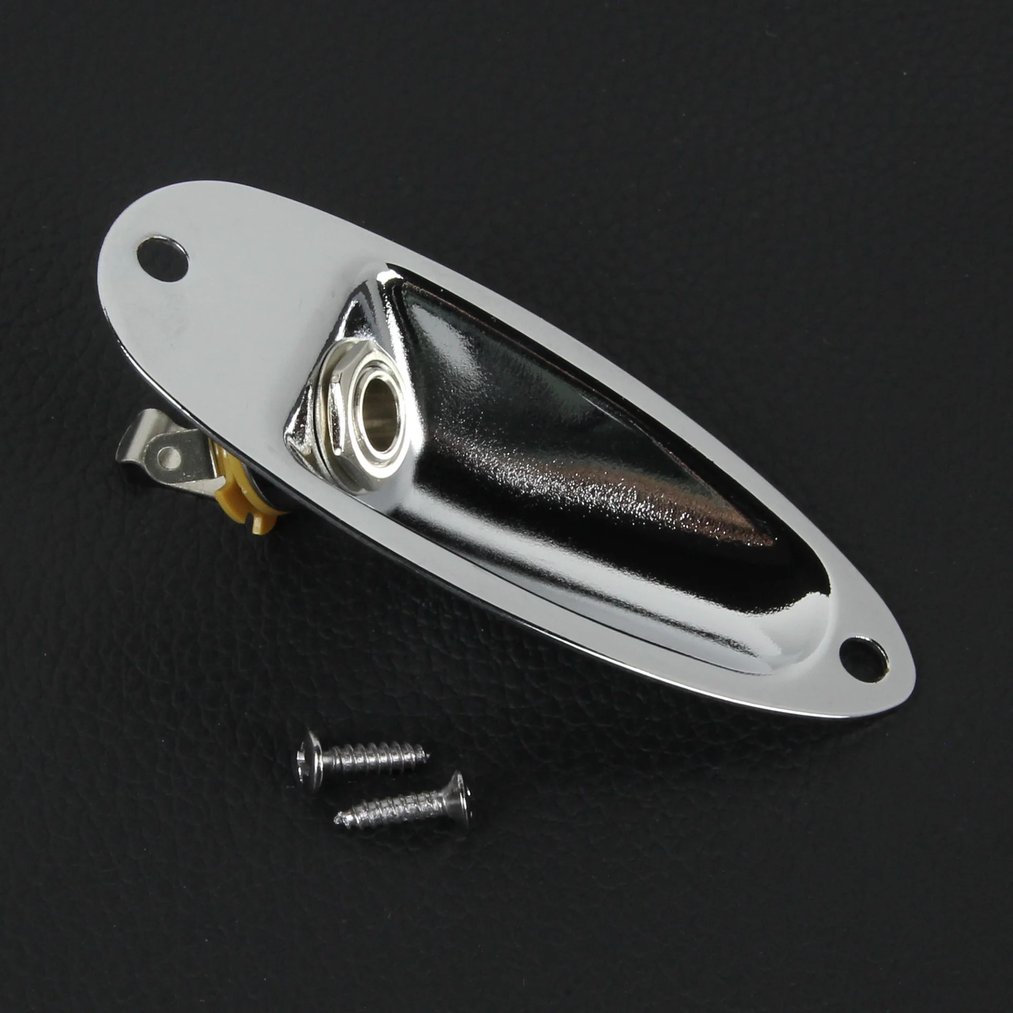 FLEOR 1pcs Boat Style Jack Guitar Output Jack Socket 1/4