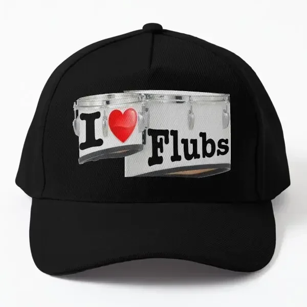 

I Heart Flubs Baseball Cap Hat Outdoor Casquette Sun Spring Women Fish Casual Hip Hop Black Snapback Bonnet Printed Mens