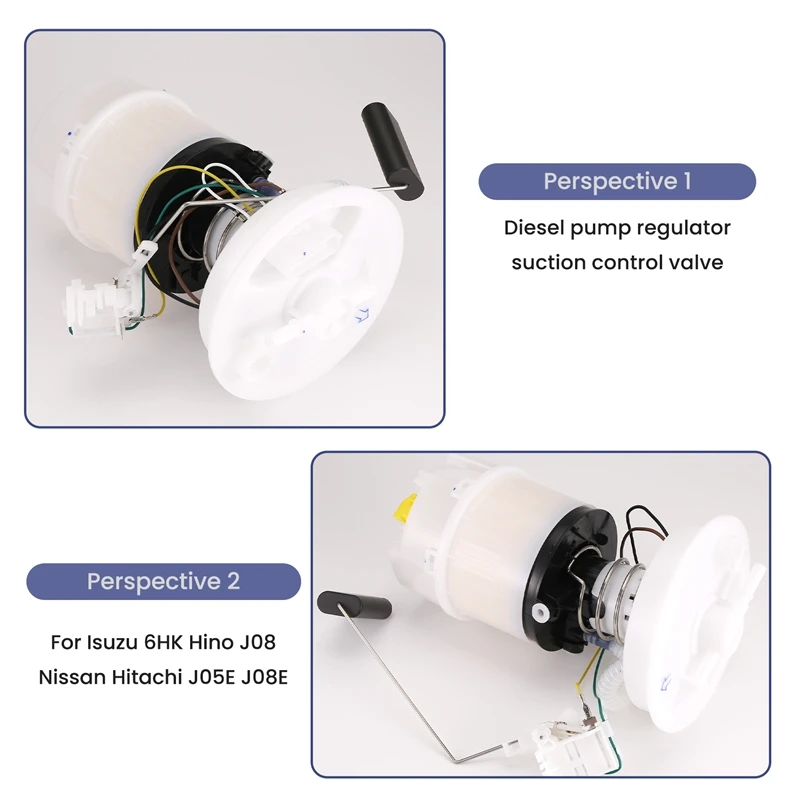 Top!-Car Fuel Pump Gasoline Pump Single Tube For Ford Focus MK2 2005-2011 MK3 2012-2018 3M519H307AM (Focus Mk2 1 Nozzle)