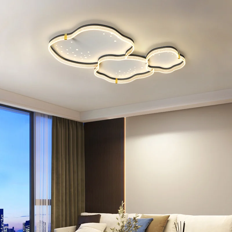 Lámpara de techo LED moderna para sala de Estar, comedor, dormitorio de niños, sala de estar, candelabro de lujo, decoración interior del hogar, accesorio de iluminación brillante