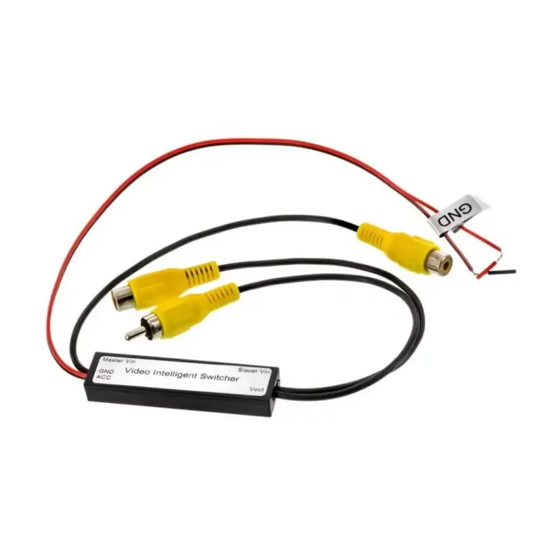 New RCA Video Intelligent Switcher for Car Reverse Camera Input AV RCA auto switcher 2 in 1 out Caravan camera or front cam
