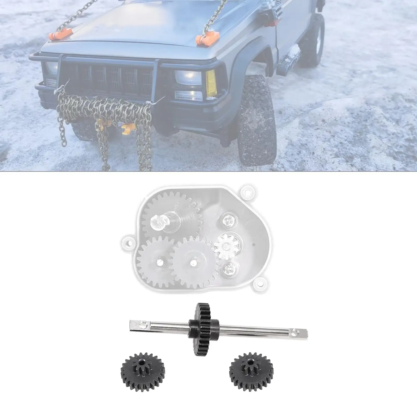 1/12 RC Car Metal Gearbox Gear RC Car Upgrade Part Modification RC Spare Parts Replacement for MN78 MN82 Crawler Car Accs