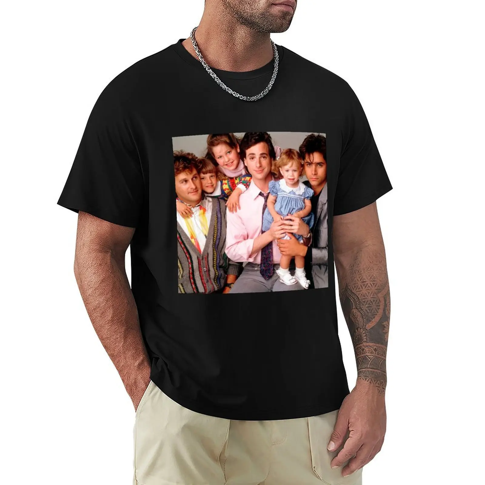 

Full House Drama Movie Family ALB49 T-Shirt Lightweight Basic Short Sleeve Shirt