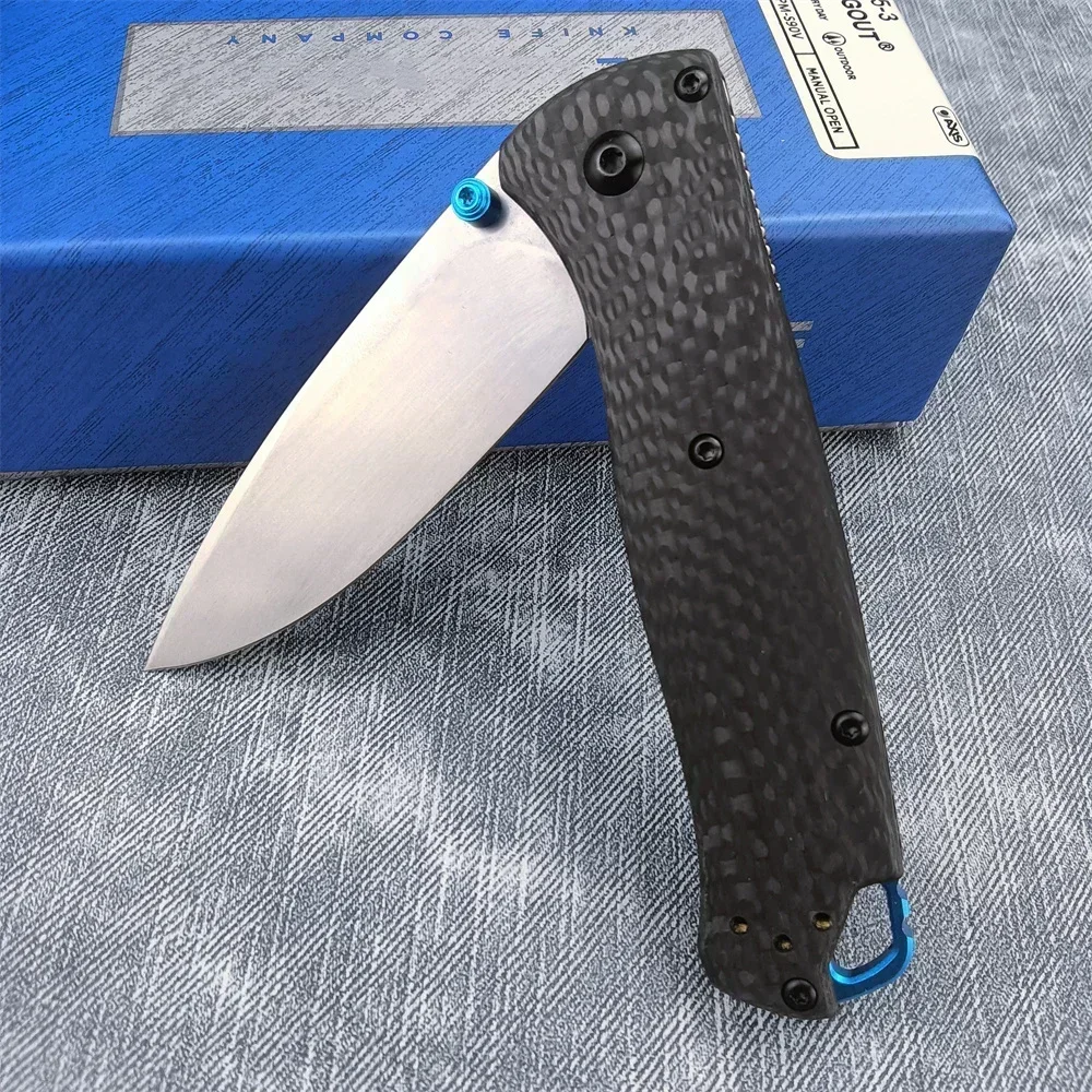 BM 535 Folding Knife S35V Blade Carbon Fiber Handle Wilderness Pocket Knife Outdoor Camping Knives Tactical Tool Christmas Gifts