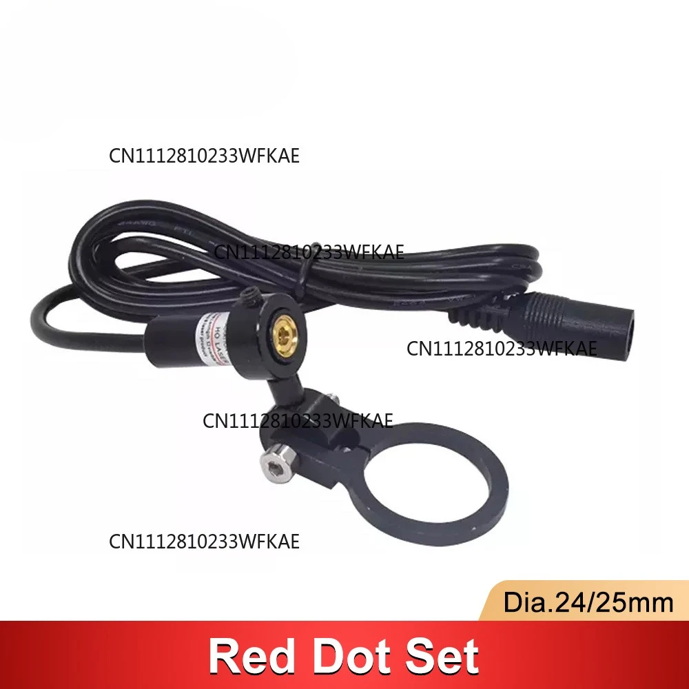 2 sets Red Dot Set Positioning Diode Module Device Dia. 24 25mm DC 5V for DIY Co2 Laser Engraving Cutting Head